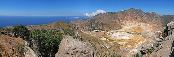  View from Nikia down to the volcano caldera